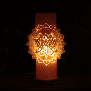 LOTUS COM MANDALA - LUMINÁRIA